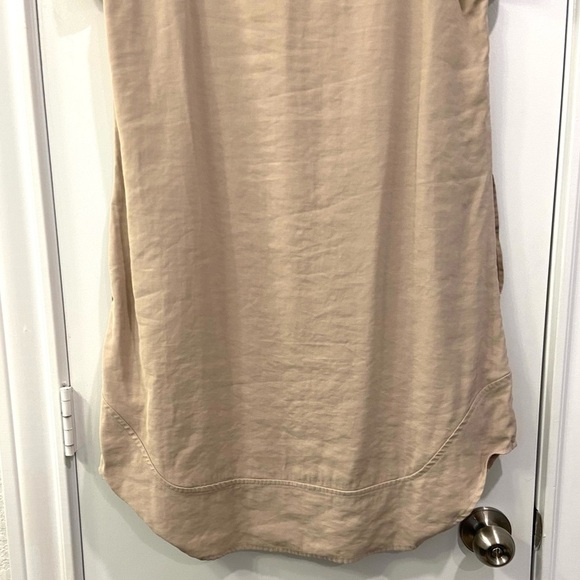 AMS PURE khaki Dolman Sleeve Button Down Dress - Picture 11 of 11